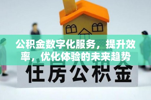 彭山公积金数字化服务，提升效率，优化体验的未来趋势