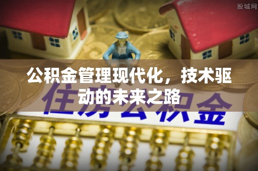 彭山公积金管理现代化，技术驱动的未来之路